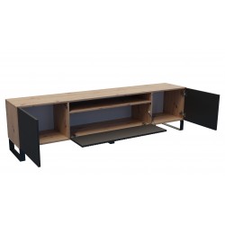 MARCO SZAFKA RTV Z RYFLOWANYM FRONTEM - Zdjęcie 3