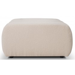 Pufa ALOO pikowana w tkaninie boucle Lambi - Zdjęcie 2