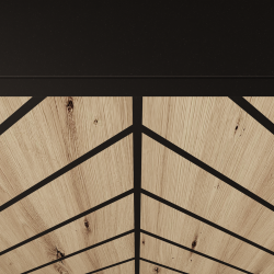 Wisząca szafka RTV IGO 200 cm - Zdjęcie 4