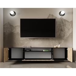 Wisząca szafka RTV IGO 200 cm - Zdjęcie 3