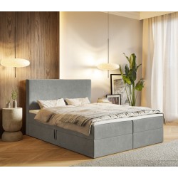 Łóżko kontynentalne G2 do sypialni z pojemnikiem i materacem - Zdjęcie 5