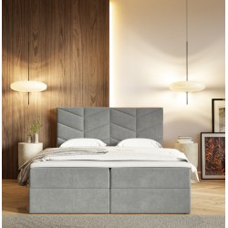 Łóżko kontynentalne G3 do sypialni z pojemnikiem i materacem - Zdjęcie 3