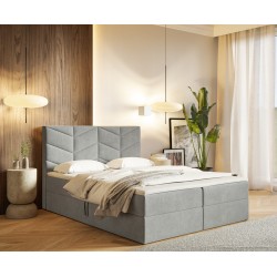 Łóżko kontynentalne G3 do sypialni z pojemnikiem i materacem