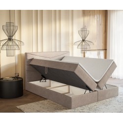 Łóżko kontynentalne G6 do sypialni z pojemnikiem i materacem - Zdjęcie 4