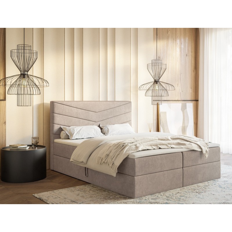 Łóżko kontynentalne G6 do sypialni z pojemnikiem i materacem