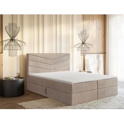 Łóżko kontynentalne G6 do sypialni z pojemnikiem i materacem - Zdjęcie 3