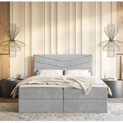 Łóżko kontynentalne G6 do sypialni z pojemnikiem i materacem - Zdjęcie 6