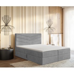 Łóżko kontynentalne G6 do sypialni z pojemnikiem i materacem - Zdjęcie 8