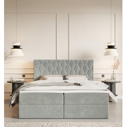 Łóżko kontynentalne G8 do sypialni z pojemnikiem i materacem - Zdjęcie 5