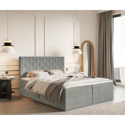 Łóżko kontynentalne G8 do sypialni z pojemnikiem i materacem - Zdjęcie 6