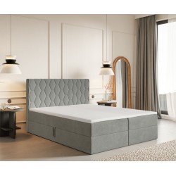 Łóżko kontynentalne G8 do sypialni z pojemnikiem i materacem - Zdjęcie 8