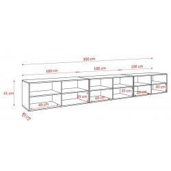 Szafka RTV NOELI 300 zamknięta pod telewizor do salonu - Zdjęcie 5
