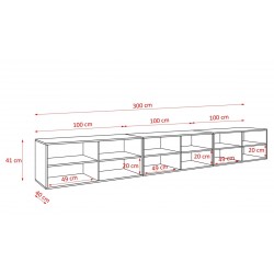 Szafka RTV RIO 300 zamknięta pod telewizor z systemem tip-on - Zdjęcie 5