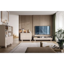 ALBI Komoda 108 w kolorze kaszmirowym na okrągłych nóżkach - Zdjęcie 5