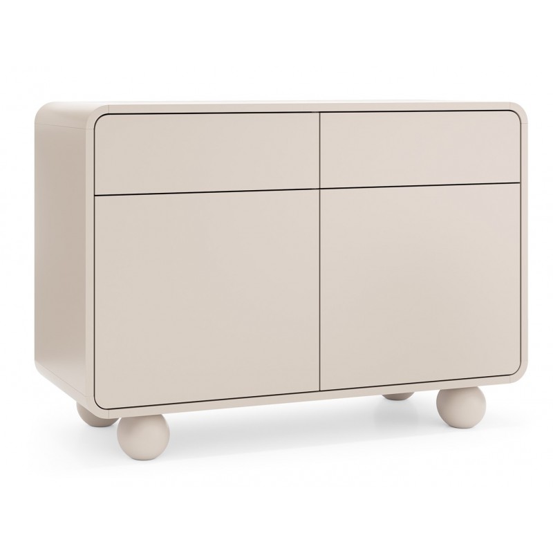 ALBI Komoda 108 w kolorze kaszmirowym na okrągłych nóżkach