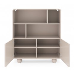 ALBI Regał niski w kolorze kaszmirowym na okrągłych nóżkach - Zdjęcie 3