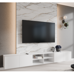 Szafka RTV LION 300 cm otwarta z półkami do salonu - Zdjęcie 2