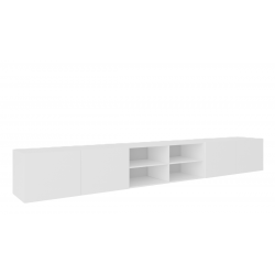 Szafka RTV LION 300 cm otwarta z półkami do salonu