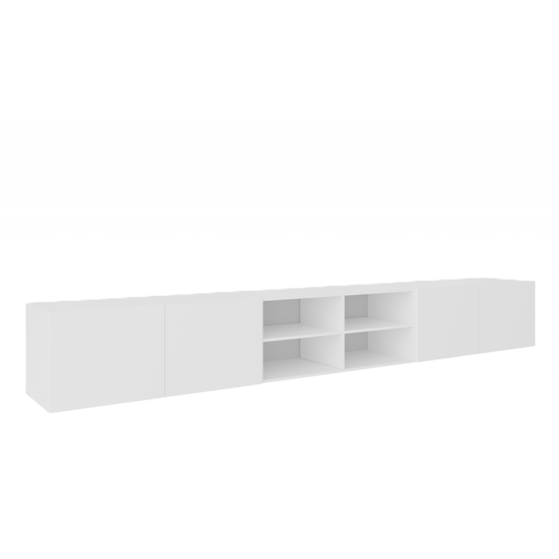 Szafka RTV LION 300 cm otwarta z półkami do salonu