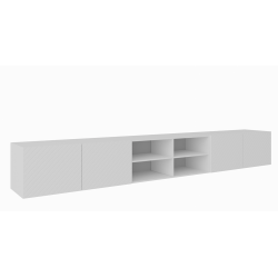 Szafka RTV NIKOL 300 cm otwarta z półkami do salonu