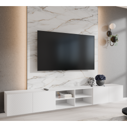 Szafka RTV NIKOL 300 cm otwarta z półkami do salonu - Zdjęcie 2