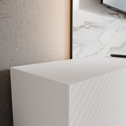 Szafka RTV NIKOL 300 cm otwarta z półkami do salonu - Zdjęcie 4