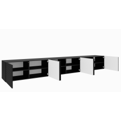 Szafka RTV NIKOL 300 cm zamknięta pod telewizor - Zdjęcie 3