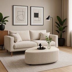 MIJA Stolik kawowy tapicerowany w tkaninie Tilia - Zdjęcie 4