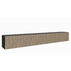 Szafka RTV CORAL 300 cm z lamelami zamknięta pod telewizor