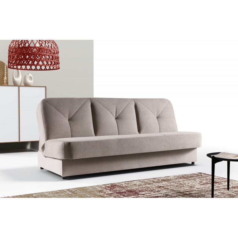 ARDO Wygodna Wersalka bez podłokietników z charakterystycznymi przeszyciami na oparciu