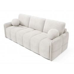 EMILI Nowoczesna Kanapa z funkcją spania z okrągłymi poduszkami - Zdjęcie 3