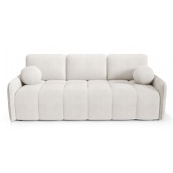 EMILI Nowoczesna Kanapa z funkcją spania z okrągłymi poduszkami - Zdjęcie 4