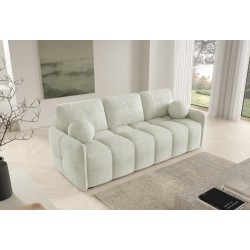 EMILI Nowoczesna Kanapa z funkcją spania z okrągłymi poduszkami - Zdjęcie 2