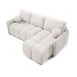 MONO Narożnik do salonu z funkcją spania okrągłe poduszki - Zdjęcie 3