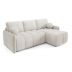 MONO Narożnik do salonu z funkcją spania okrągłe poduszki