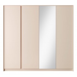DASTIN Pojemna Szafa 220 beżowa z lustrem na drzwiach - Zdjęcie 2