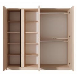 DASTIN Pojemna Szafa 220 beżowa z lustrem na drzwiach - Zdjęcie 3