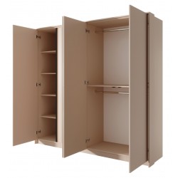 DASTIN Pojemna Szafa 220 beżowa z lustrem na drzwiach - Zdjęcie 4