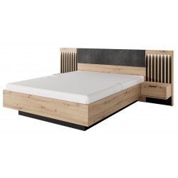 ALLI Stoliki nocne z zabudową z lamelami - Zdjęcie 4