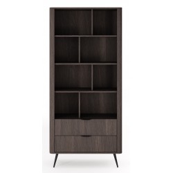 ERIS Regał częściowo zamknięty z szufladami i półkami na metalowych nóżkach - Zdjęcie 3