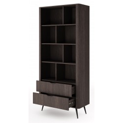 ERIS Regał częściowo zamknięty z szufladami i półkami na metalowych nóżkach - Zdjęcie 5