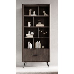 ERIS Regał częściowo zamknięty z szufladami i półkami na metalowych nóżkach - Zdjęcie 2