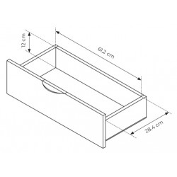 ERIS Komoda 195 2D3S na wysokich nóżkach - Zdjęcie 8