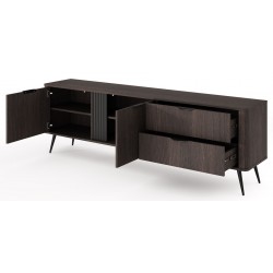 ERIS Szafka RTV 195 2D2S na wysokich nóżkach - Zdjęcie 4