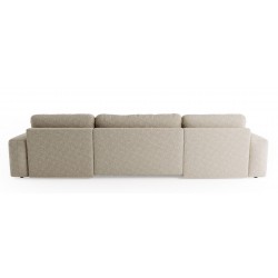 ILO Nowoczesny Narożnik w kształcie U z pojemnikiem na pościel i funkcja spania Boucle - Zdjęcie 4