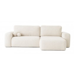 ILO Nowoczesny Narożnik L z funkcją spania i pojemnikiem na pościel tkanina Boucle - Zdjęcie 2