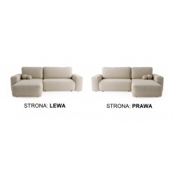 ILO Nowoczesny Narożnik L z funkcją spania i pojemnikiem na pościel tkanina Boucle - Zdjęcie 4