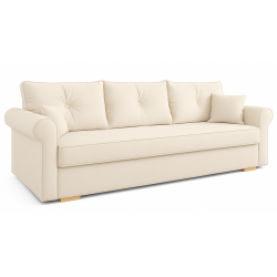 TOP Kanapa beżowa z funkcją spania SZYBKI TERMIN DOSTAWY - Zdjęcie 2