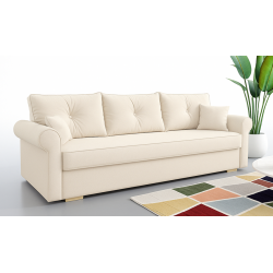 TOP Kanapa beżowa z funkcją spania SZYBKI TERMIN DOSTAWY