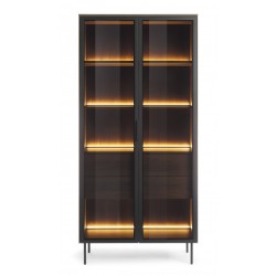 LUMIN Witryna Wysoka 2D2S+LED do salonu Dąb Dunin - Zdjęcie 3